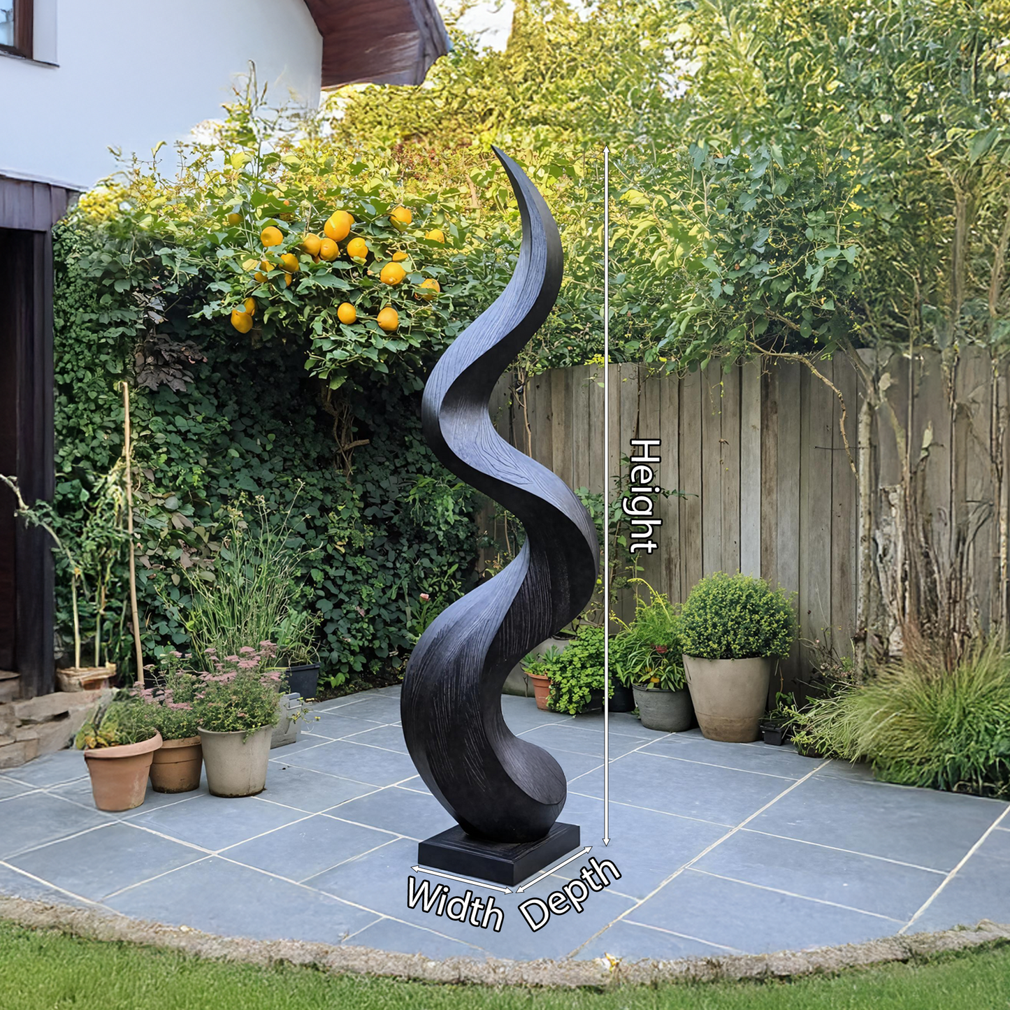 Rustic Abstract Sculpture For Living Room Feature Wall