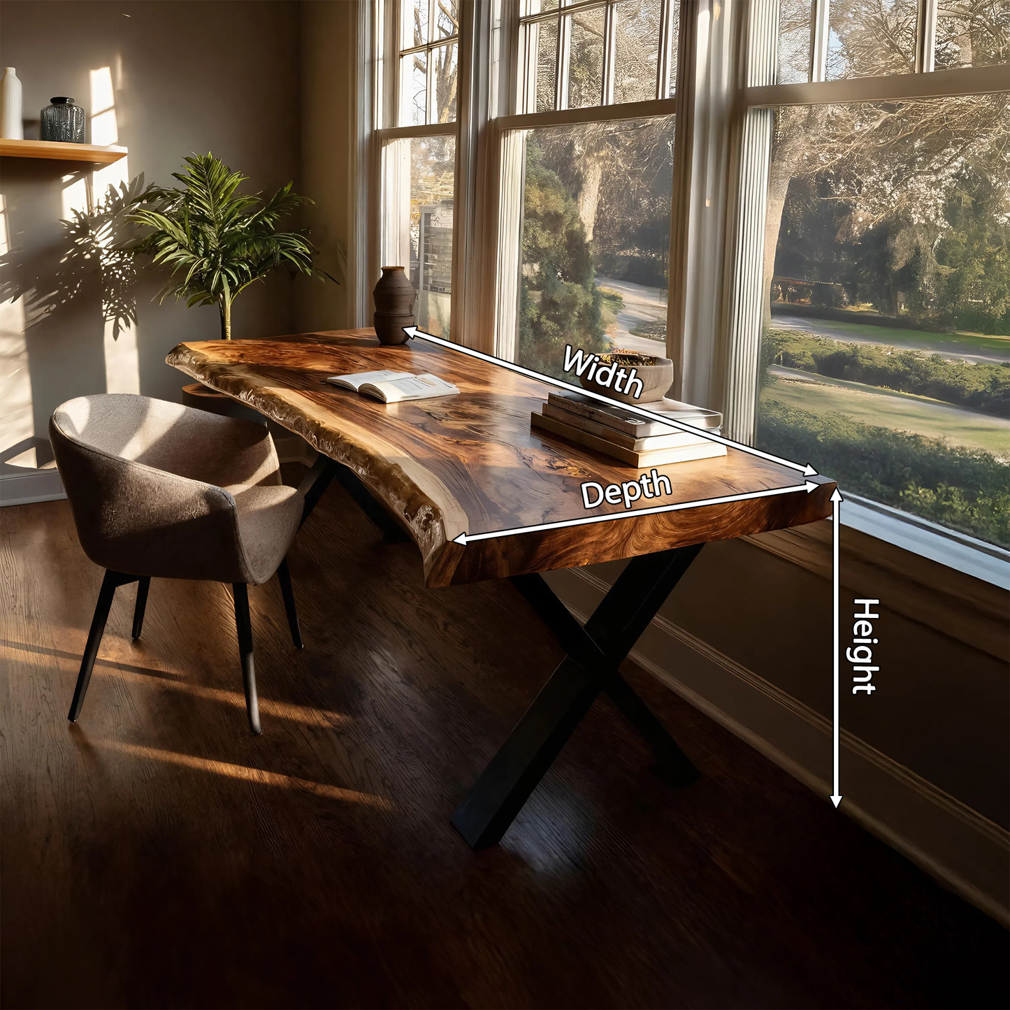 Modern Solid Wood Tabletop For Living Room Design
