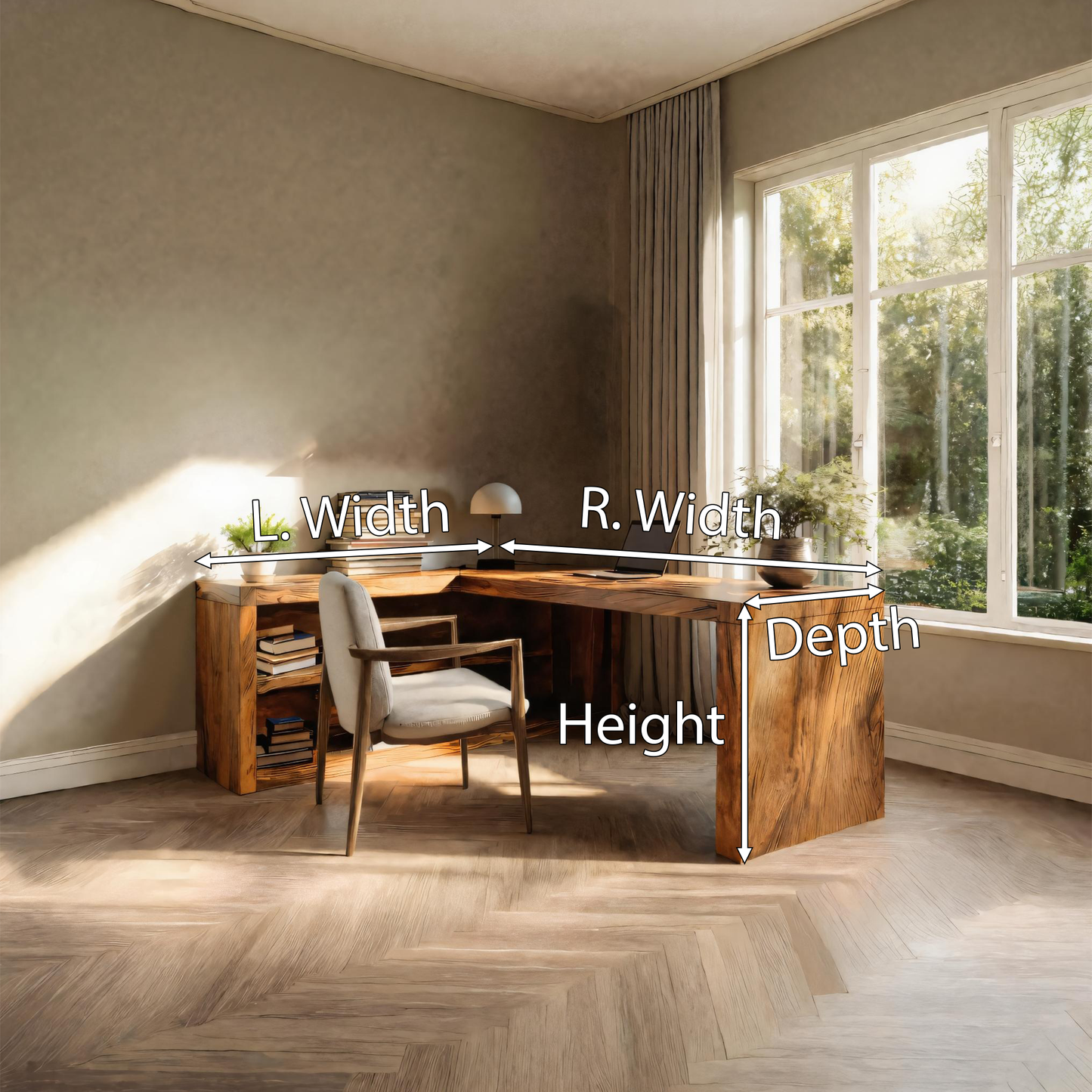 Modern L Shaped Desk For Workspace