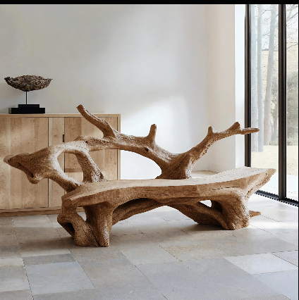 Farmhouse Live Edge Bench Outdoor Decor For Unique Garden Spaces