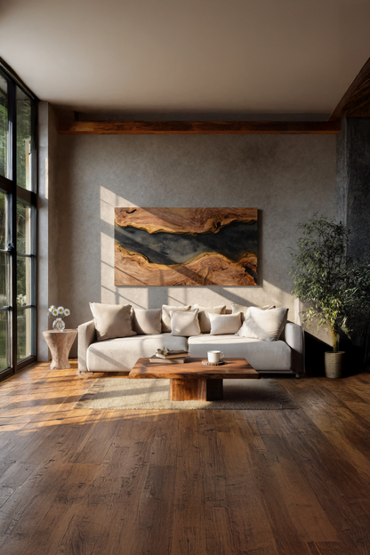 Handcrafted Solid Wood Wall Art For Bedroom Decor