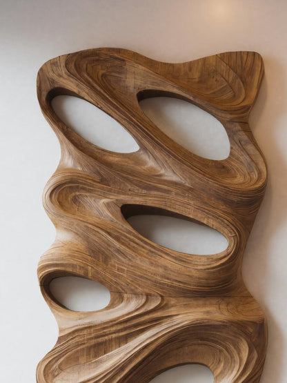 Modern Organic Wall Art Panel For Holiday