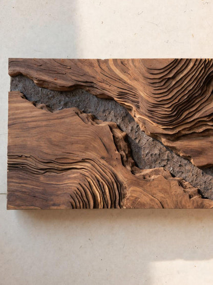 Sculptural Wall Art with Flow Design For Living Room