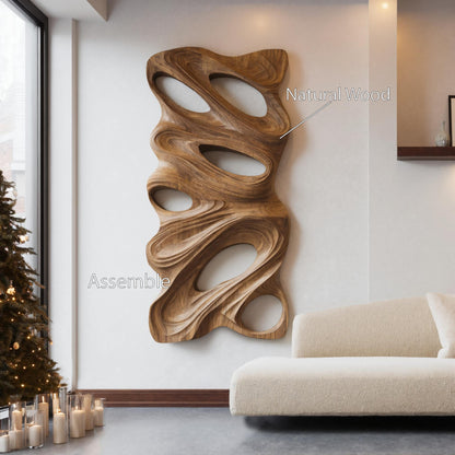 Modern Organic Wall Art Panel For Holiday