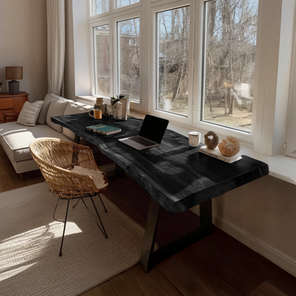 Mid Century Solid Wood Tabletop For Living Room Decor