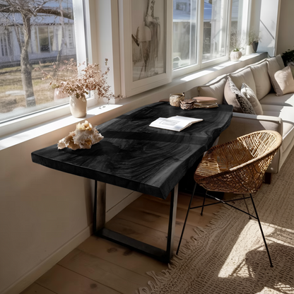 Modern Wooden Live Edge Desk For Bedroom Design