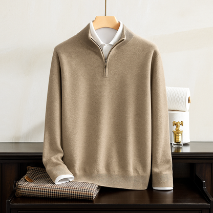 Cashmere Quarter-Zip Pullover