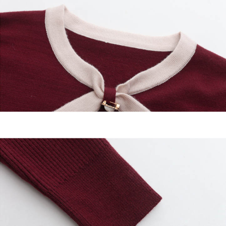 Celine Bow-Tie Knit Dress