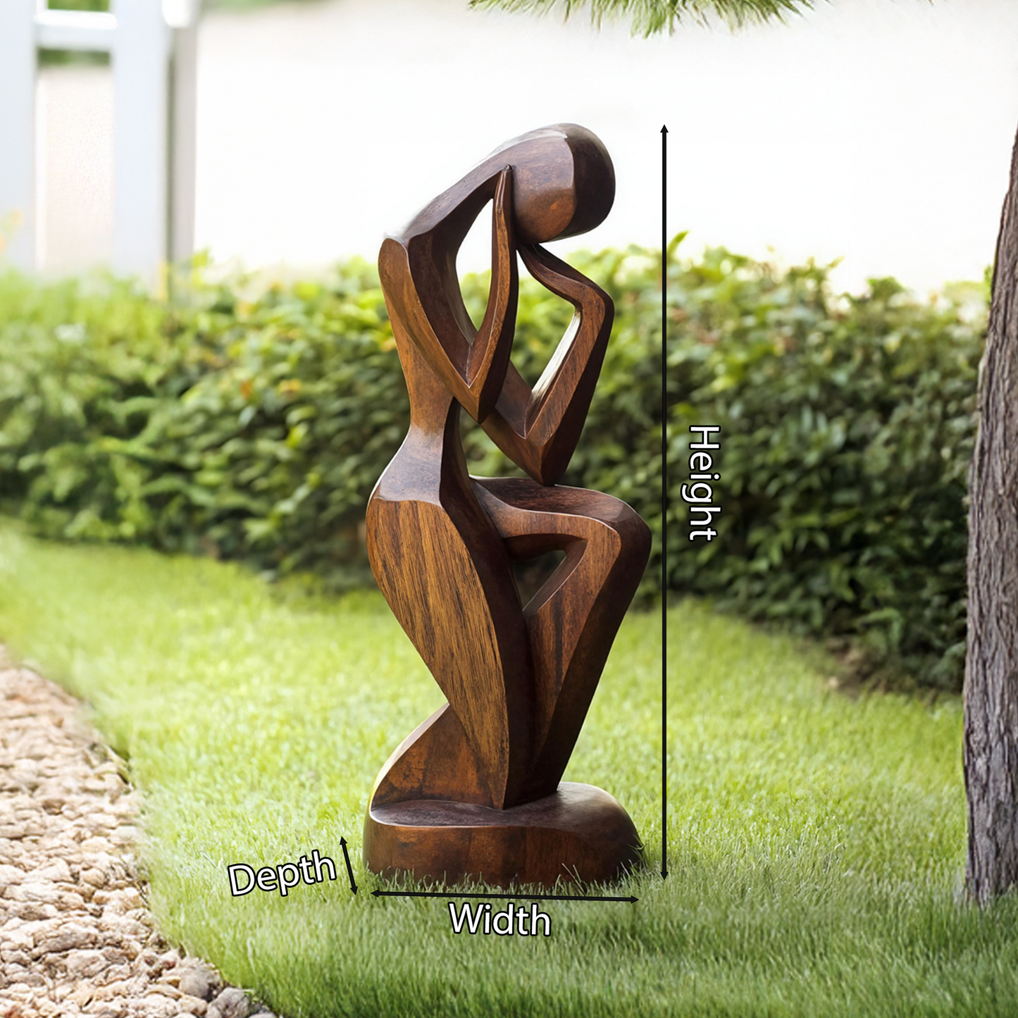 Farmhouse 3D Wood Art For Garden Accent Statement Piece