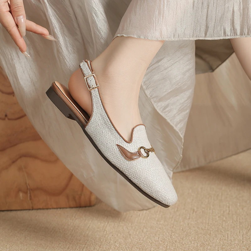 Lunarelle Back-Strap Flats