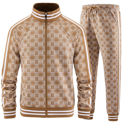 Axel Grid Tracksuit Set