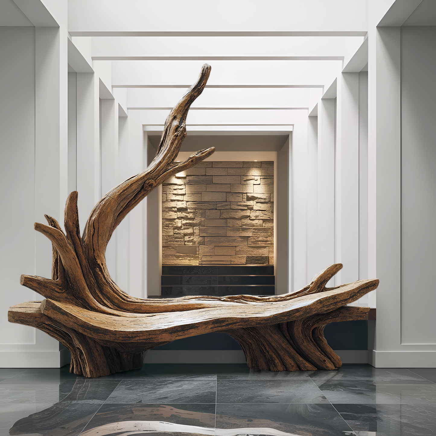 Handcrafted Live Edge Bench For Artistic Patio Designs