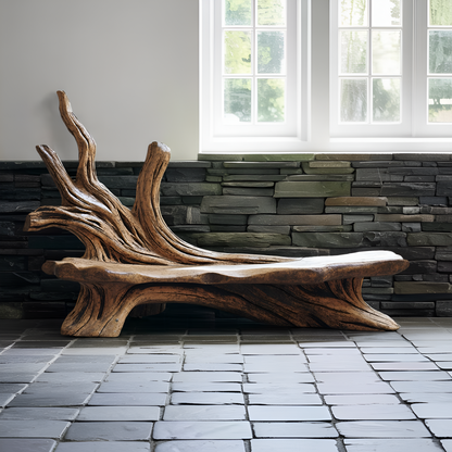 Farmhouse Branch Bench Outdoor Decor For Charming Backyards