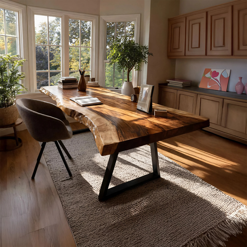 Farmhouse Solid Wood Tabletop For Bedroom Design