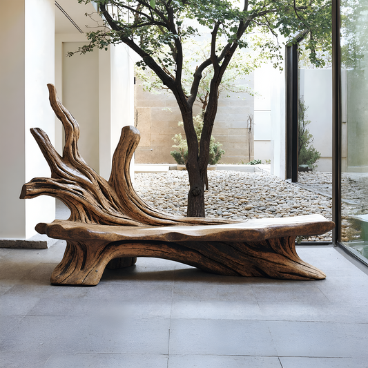 Farmhouse Branch Bench Outdoor Decor For Charming Backyards
