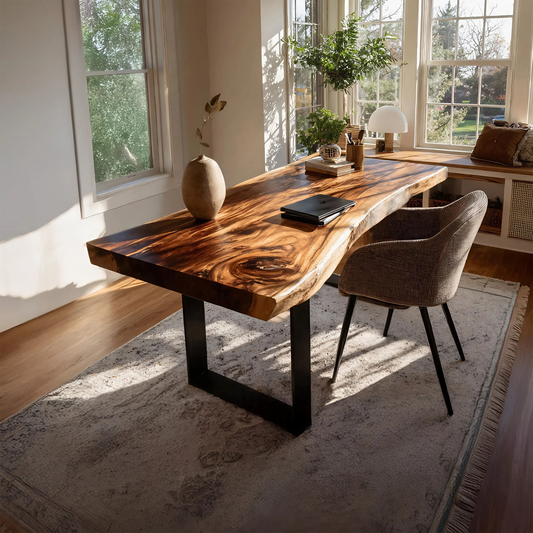 Handcrafted Solid Wood Tabletop For Furniture Decor