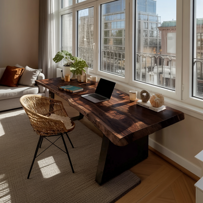 Mid Century Solid Wood Tabletop For Living Room Decor
