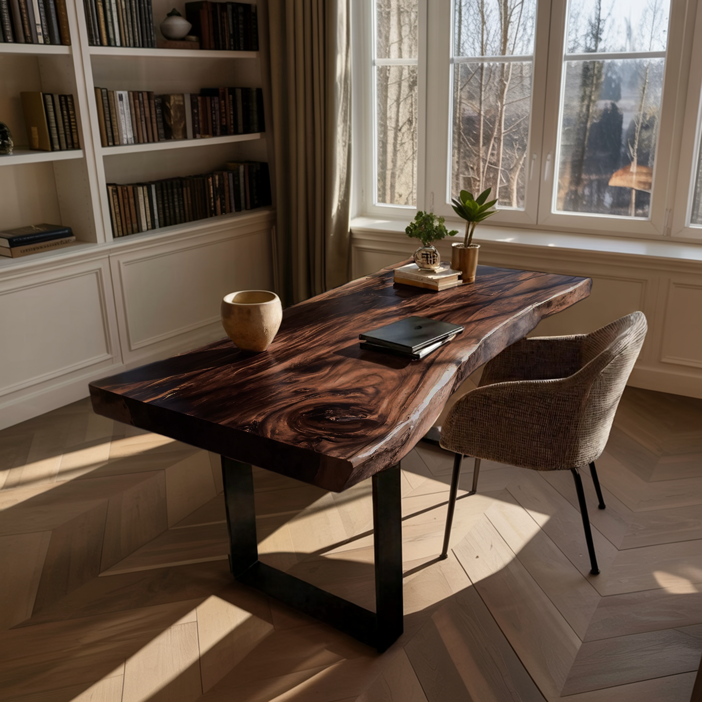 Handcrafted Solid Wood Tabletop For Furniture Decor