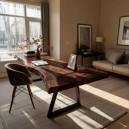 Farmhouse Solid Wood Tabletop For Bedroom Design
