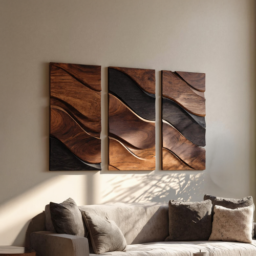 Farmhouse Rectangular Wooden Wall Art For Bedroom Decor