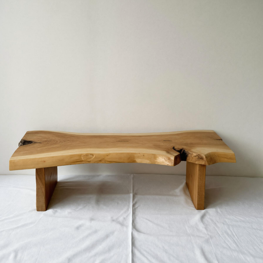 Minimalist Live Edge Bench For Entryway