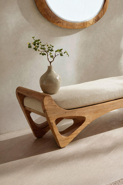 Handcrafted Bedroom Bench For Functional Furniture Styling