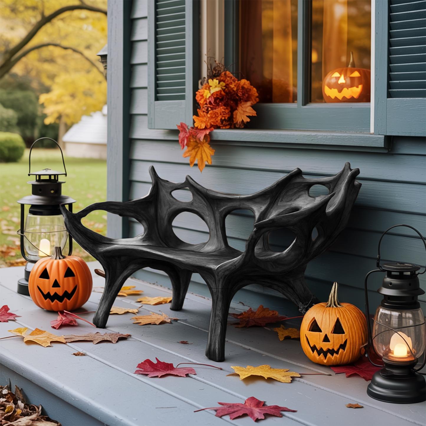 Mid Century Halloween Patio Chair For Unique Halloween Home Decor