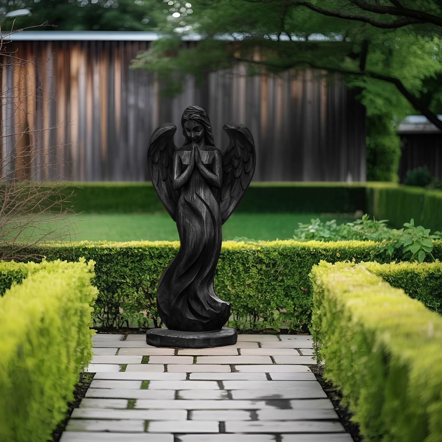 Rustic Abstract Sculpture For Furniture Wall Centerpiece