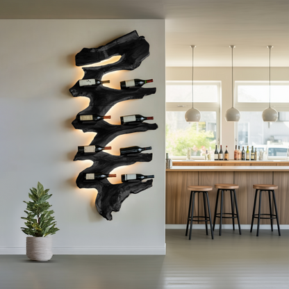 Modern Solid Wood Wine Rack For Living Room Furniture Design