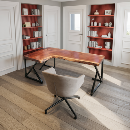 Modern L Shaped Corner Desk For Home Office Setup