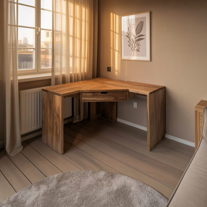 Modern Minimalist Corner Desk For Home Office Setup