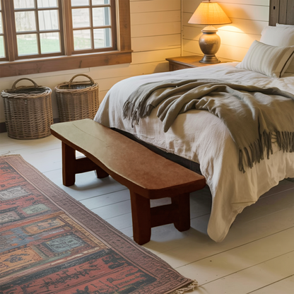 Minimalist End Of Bed Bench For Bedroom Entryway