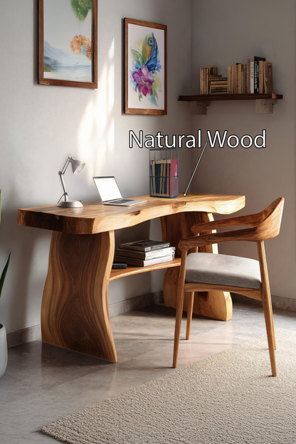 Modern Solid Wood Desk For Minimalist Home Office Design