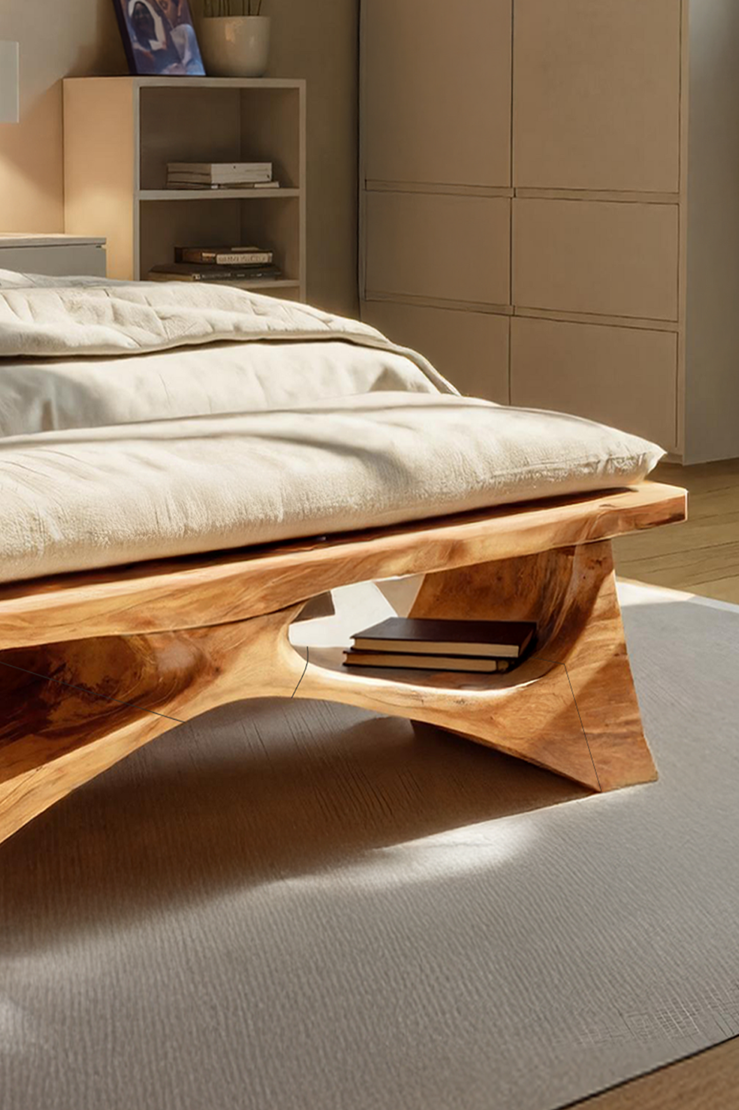 Handcrafted Solid Wood Bench For End-of-Bed Styling