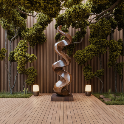 Mid Century Handmade Wood Art For Living Space