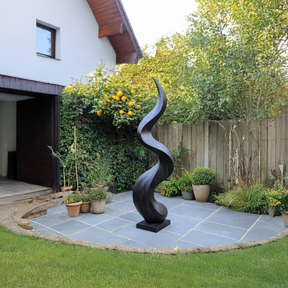 Rustic Abstract Sculpture For Living Room Feature Wall