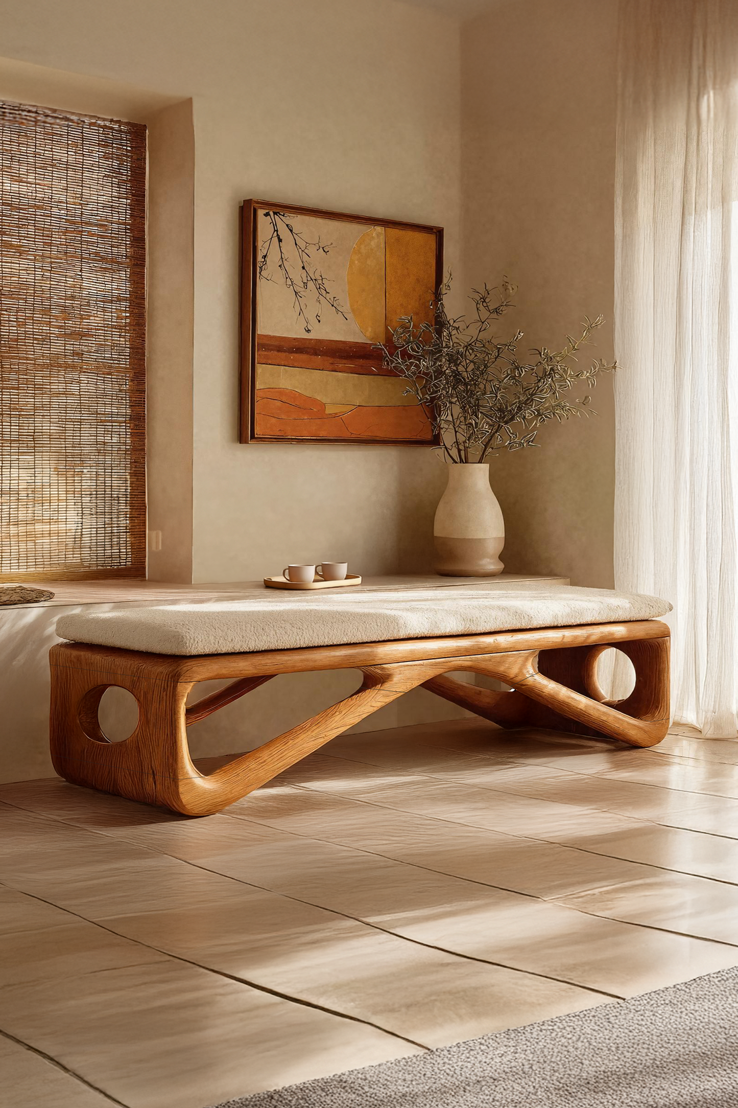 Farmhouse Wooden Bench For Cozy Bedroom Corners