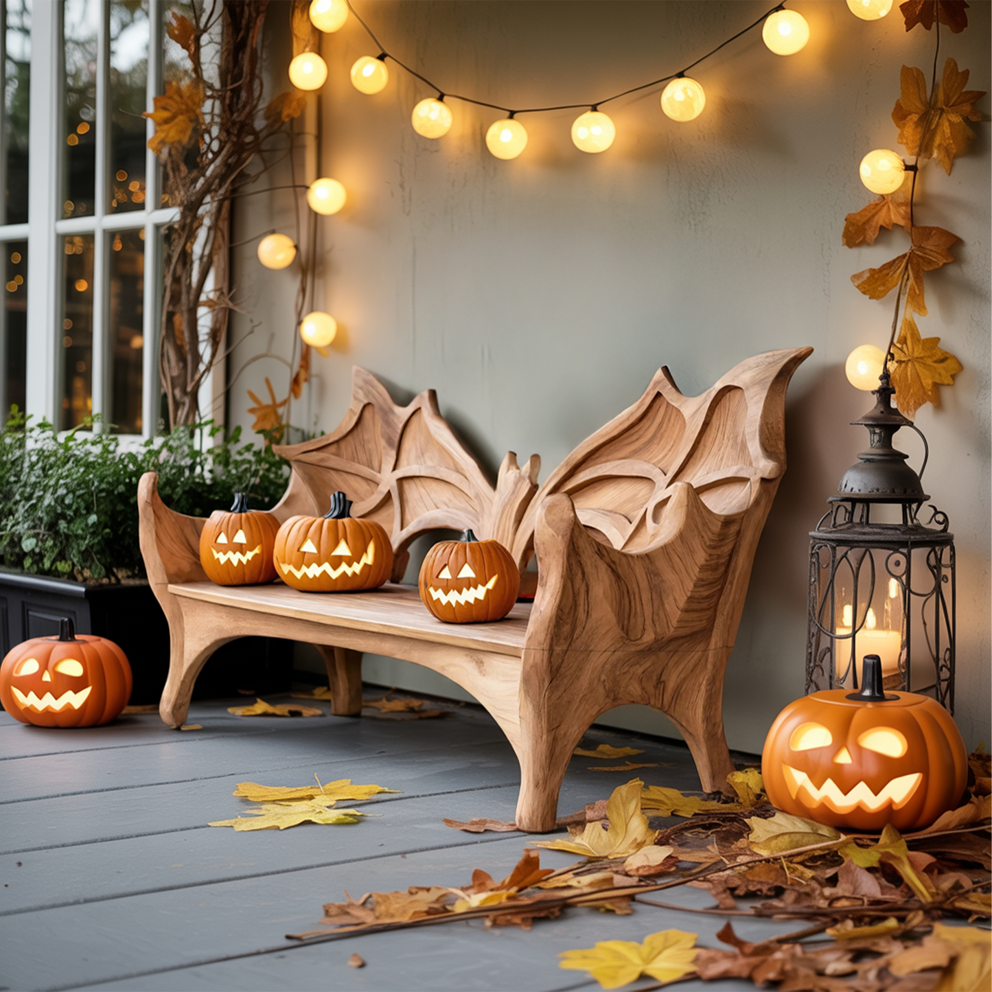 Mid Century Live Edge Outdoor Bench For Patio And Garden Design