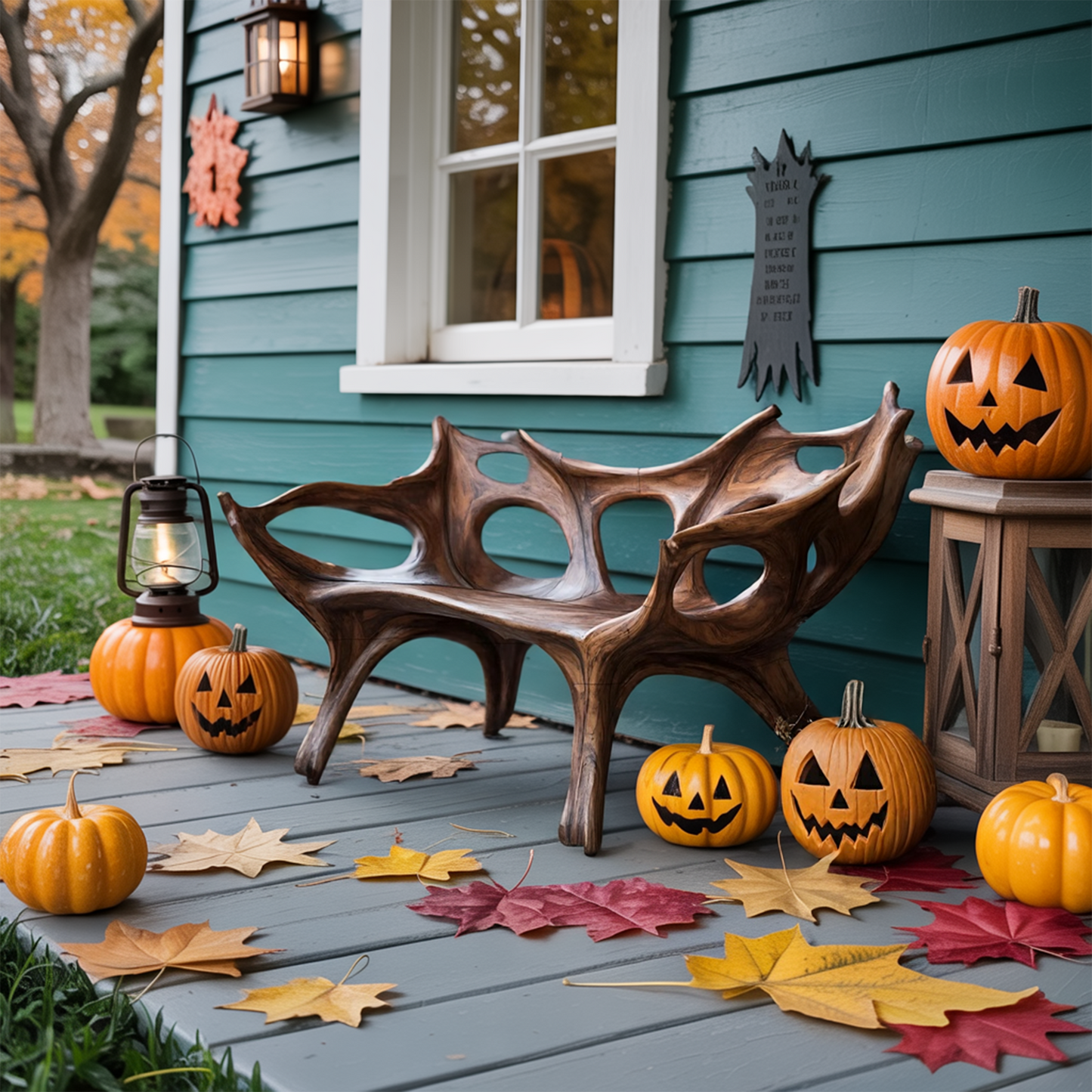 Mid Century Halloween Patio Chair For Unique Halloween Home Decor