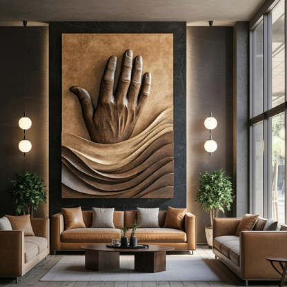 Rustic 3D Wood Wall Art For Living Room Feature Wall
