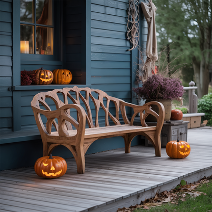 Handcrafted Halloween Patio Chair For Festive Outdoor Halloween Decor