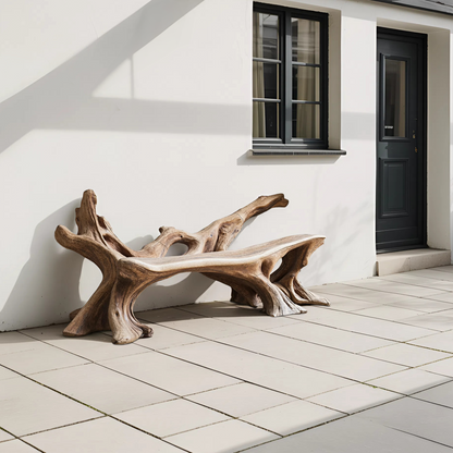 Handcrafted Wooden Bench Outdoor Seating For Durable Patios