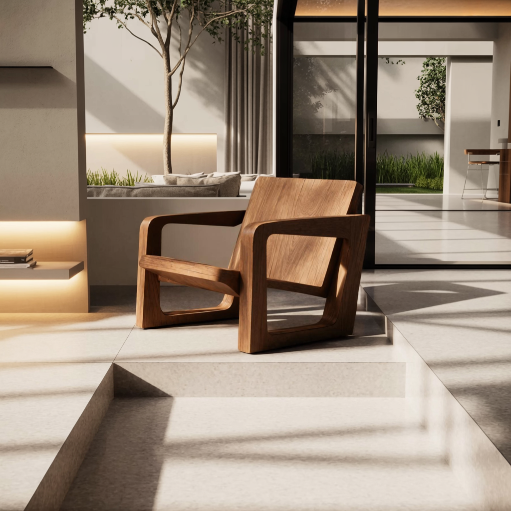 Mid Century Chaise Longue For Living Room Decor