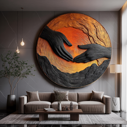 Modern Wooden Wall Art Sculpture For Entryway And Hallway Design