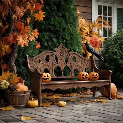 Mid Century Halloween Patio Chair For Spooky Outdoor Design