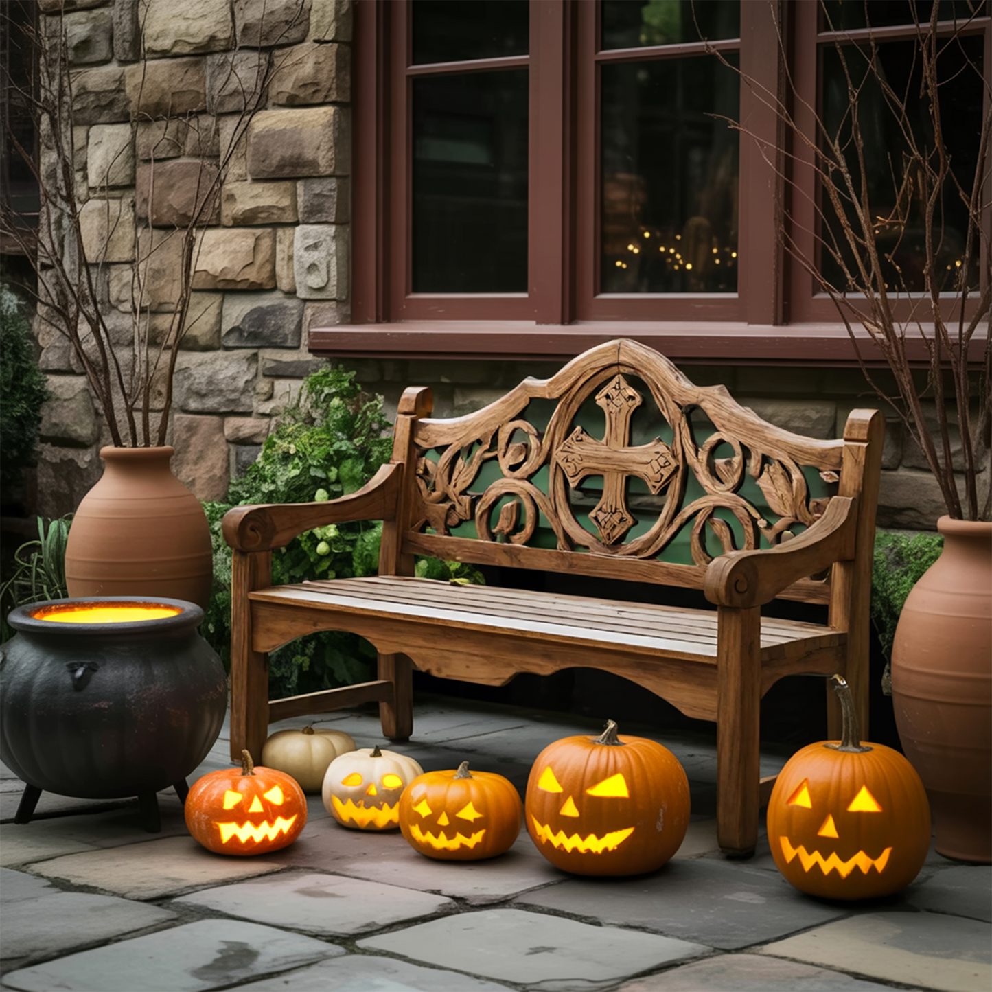 Farmhouse Halloween Patio Chair For Rustic Halloween Porch Decor