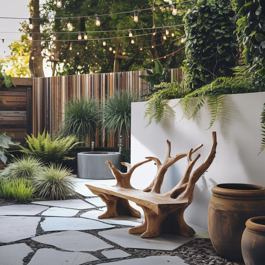 Handcrafted Branch Bench For Living Room Statement Pieces