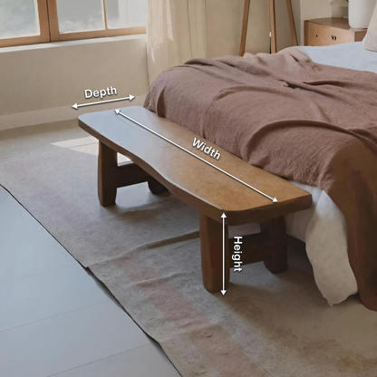 Minimalist End Of Bed Bench For Bedroom Entryway