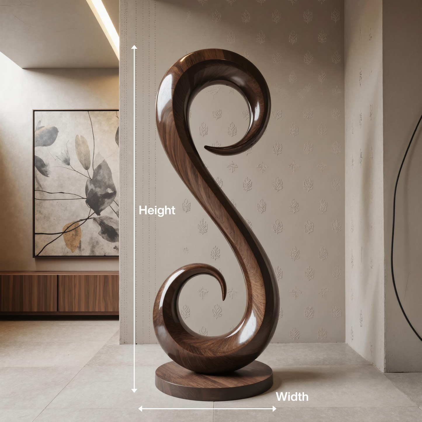 Handcrafted Organic Contemporary Landscape Sculpture For Home Decor