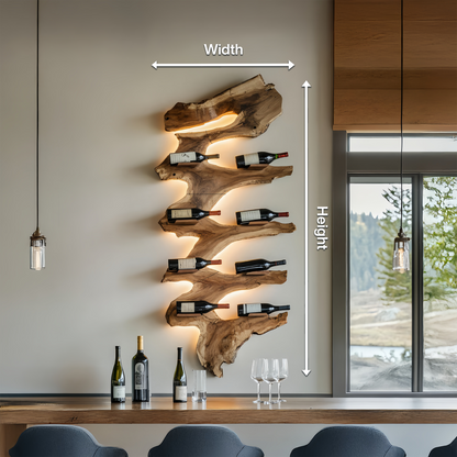 Modern Solid Wood Wine Rack For Living Room Furniture Design
